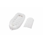 Culcuș alb tip cuib pentru câini de talie mică și pisici