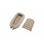 Culcuș crem tip cuib pentru câini de talie mică și pisici SomnArt