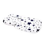 Păturică impermeabilă pentru bebeluși cu tetieră detașabilă, stelute