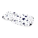 Păturică impermeabilă pentru bebeluși cu tetieră detașabilă, stelute