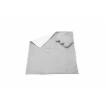 Set păturică brodată 100x110 cm și pernă bebeluși Hipopotam SomnArt