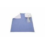 Set păturică bebe 100x110 cm cu pernă Meduza albastru SomnArt