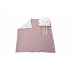 Set paturica pentru bebelusi 100x110 cm cu perna Meduza Roz