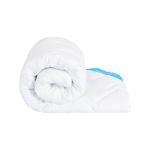 Pilota de iarna antiacarieni Somnomed, microfibra alba 180x200, 400 gsm