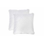 Set 2 Perne matlasate microfibra Striata 70x70 cm