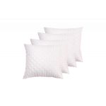 Set 4 perne matlasate Somnart, 70x70 cm, microfibra cu fibre de carbon