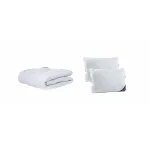 Set pilotă de iarnă SomnArt 200x220 cm cu 2 perne 50x70 cm, bumbac