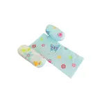 Suport de siguranta pentru bebelusi SomnArt cu paturica impermeabila, Fluturi