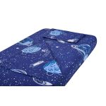 Lenjerie pentru patut bebe SomnArt 3 piese Comete Cosmos 60x120 cm