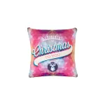 Perna decorativa de Craciun 40x40 cm cu ren si husa detasabila