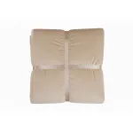 Cuvertură de pat velour crem Somnart, matlasată, 220x240 cm, reversibilă