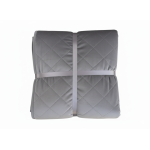 Cuvertura de pat velour matlasata reversibila SomnArt 220x240 cm gri
