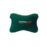 Perna pentru tetiera auto Somnart verde, ergonomica, 32x23 cm