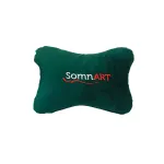 Perna pentru tetiera auto Somnart verde, ergonomica, 32x23 cm