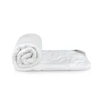 Pilota usoara pentru bebe Somnart, microfibra alba, 100x120 cm