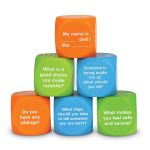 Cuburi pentru conversații despre emoții, set educativ 6 piese