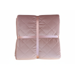 Cuvertură de pat din velour Somnart, matlasată, 220x240 cm, cappucino