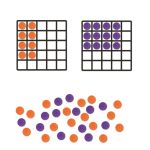 Joc magnetic gigant pentru invatarea matematicii, 50 piese, 7+