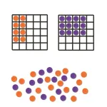 Joc magnetic gigant pentru invatarea matematicii, 50 piese, 7+