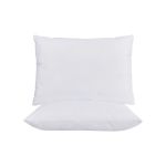 Set 2 perne ajustabile Somnia 50x70 cm, microfibra, lavabile, albe