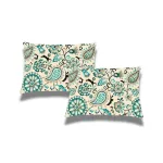 Set 2 perne matlasate SomnArt Belina, microfibra imprimata, 50x70 cm, Oriental