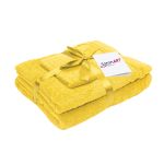 Set prosoape baie bumbac Somnart 600 GSM, 3 piese, galben