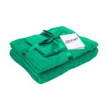 Set prosoape bumbac Somnart, 600gsm, de fata 50x90 cm + de corp 70x140 + de maini 30x50 cm - verde
