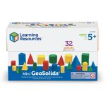 Mini forme geometrice solide educative, 32 piese Learning Resources