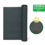 Plasa de umbrire, HDPE, UV, 150 g/mp, grad umbrire 90%, antracit, 1.8x25 m, Strend Pro GartenVIP DiyLine