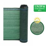 Plasa de umbrire, HDPE, UV, 80 g/mp, grad umbrire 85%, verde, 1.5x25 m, Strend Pro GartenVIP DiyLine