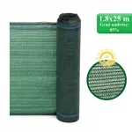 Plasa de umbrire, HDPE, UV, 80 g/mp, grad umbrire 85%, verde, 1.8x25 m, Strend Pro GartenVIP DiyLine