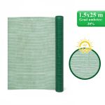 Plasa de umbrire legume, HDPE, UV, 30 g/mp, grad de umbrire 30%, verde, 1.5x25 m, Strend Pro GartenVIP DiyLine