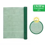 Plasa de umbrire legume, HDPE, UV, 30 g/mp, grad de umbrire 30%, verde, 1.5x25 m, Strend Pro GartenVIP DiyLine