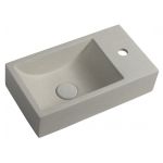 Lavoar din beton Sapho Crest Small dreapta, maro, 40x22 cm