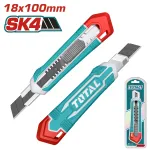 Cutter TOTAL 18x100 mm cu lama SK4 si sistem de fixare, 179 mm