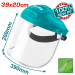 Masca cu viziera de protectie TOTAL 39x20 cm, reglabila