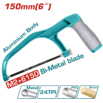 Mini fierastrau TOTAL 150 mm cu lama bi-metal si maner ergonomic