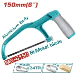 Mini fierastrau TOTAL 150 mm cu lama bi-metal si maner ergonomic