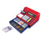 Casa de marcat de jucarie cu euro, ecran digital si energie solara