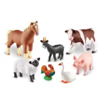 Joc de rol cu animale de la ferma, 7 figurine realistice