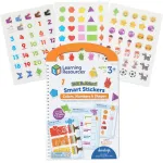 Set educativ cu abtibilduri 3D reutilizabile pentru culori, numere si forme