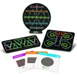 Set creativ STEM cu elastice si geoboard-uri pentru copii 5+