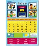 Calendar magnetic educativ pentru copii, 51 piese, 4-8 ani