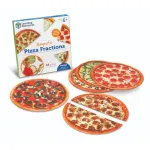 Pizza fractiilor cu magneti - joc educativ pentru invatarea fractiilor