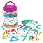 Set constructie educativ cu litere si cifre, 200 piese, 5 ani+