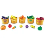 Set educativ de sortare fructe si legume pentru copii, 30 piese