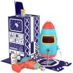 Jucarie STEM Bormasina Magica Racheta cu bormasina electrica