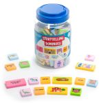 Domino educativ pentru construit povești, 75 piese, 3 ani+