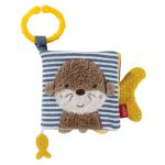 Cărticică senzorială din pluș pentru bebeluși Otter, 8 pagini