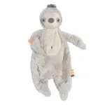 Jucărie doudou leneș Fehn, 33 cm, velur moale pentru bebeluși